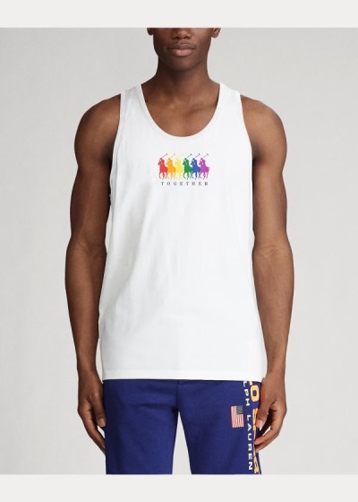 Polo Ralph Lauren Pride Cotton Graphic Tank Top Dame Danmark (IYNDR7092)